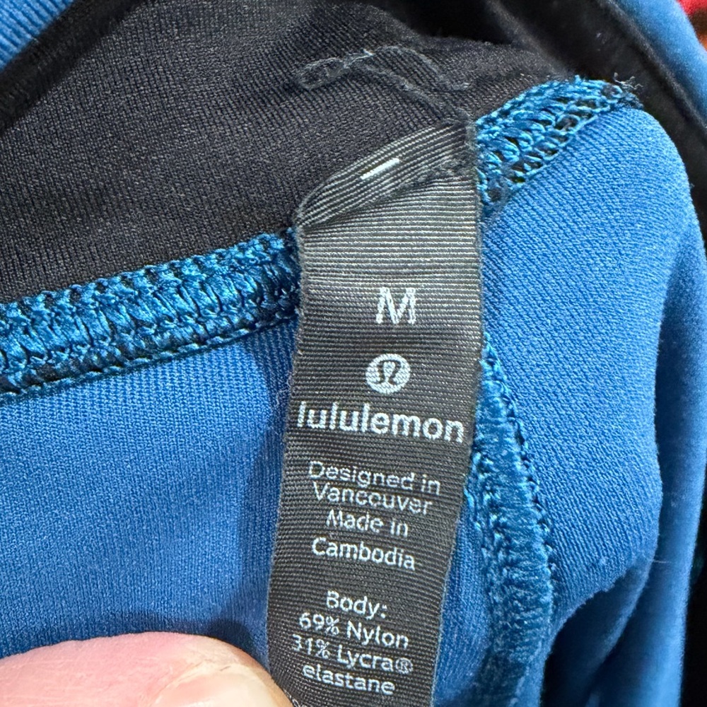 Lululemon Mens Blue Elastic Drawstring Waist Surge Joggers Pants Sz. M - Picture 5 of 5